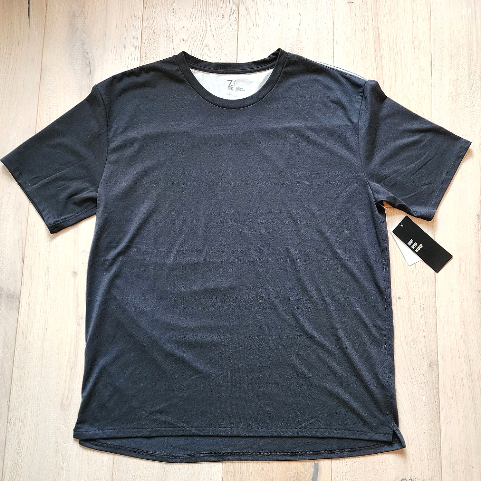 Nwt Z By Zella Mens Size L Black And Grey Stretchy Shirt